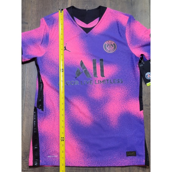 Retired Paris Saint-Germain Jersey Jordan Soccer Club Purple Pink Football Top M